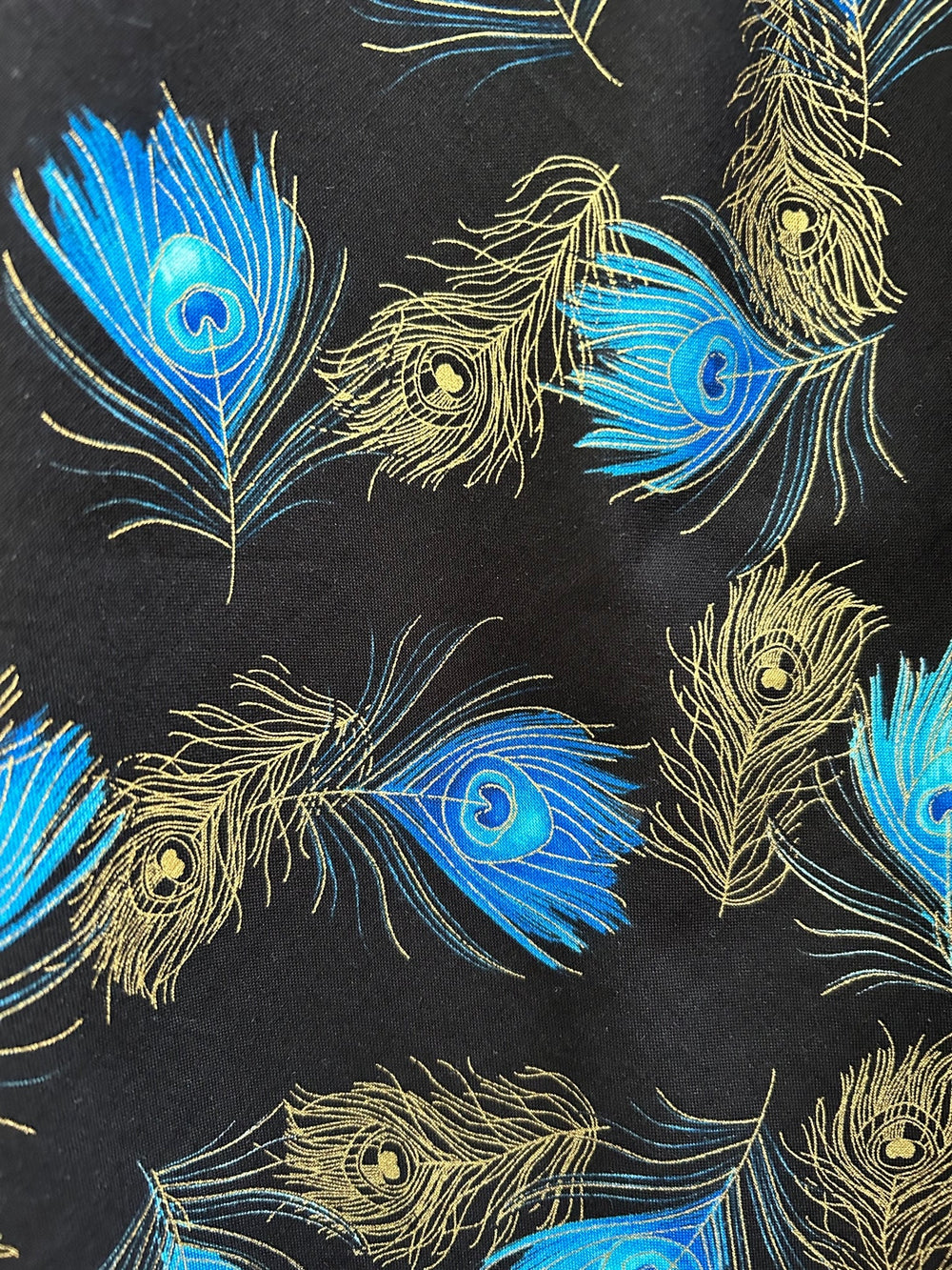 Peacock Feathers Vintage Dress from KADOU Boutique