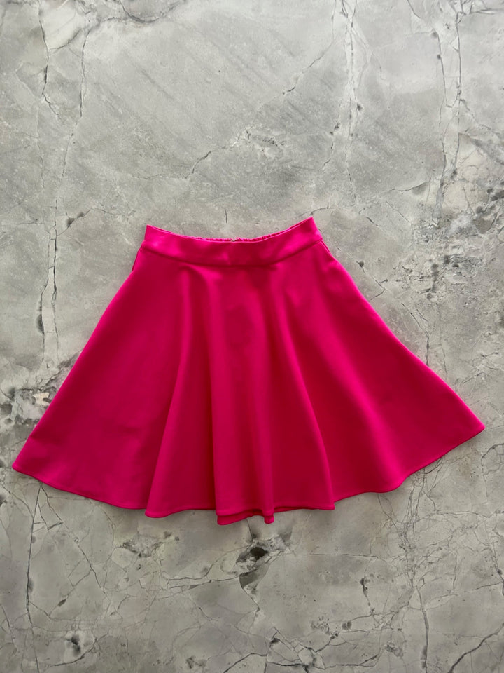 Harper Skater Skirt in Pink from KADOU Boutique