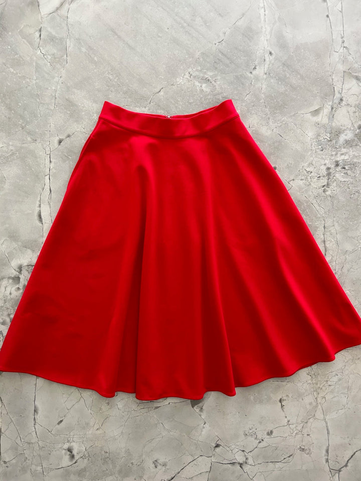 Charlotte Nova Skirt in Red - Plus Sizes Only from KADOU Boutique