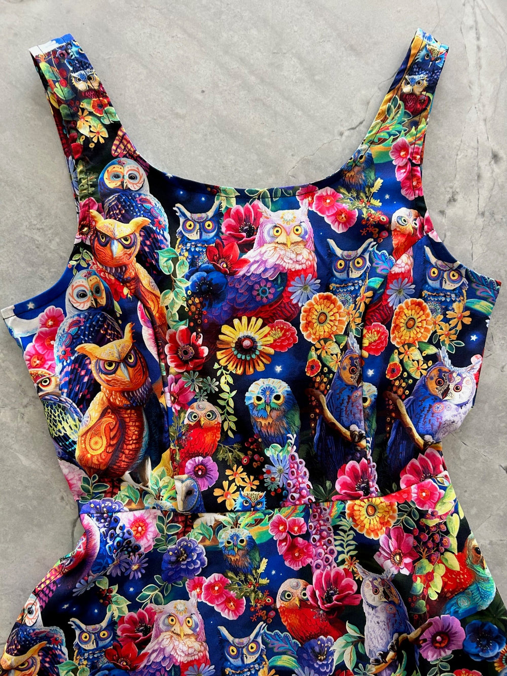 Owls Skater Dress from KADOU Boutique