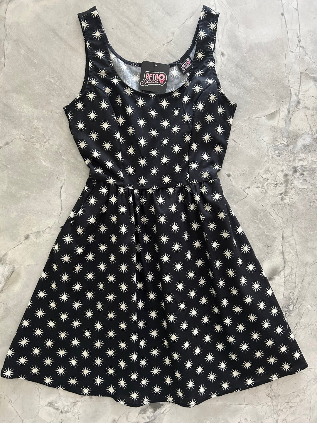 Starburst Shorter Length Fit &amp; Flare Dress