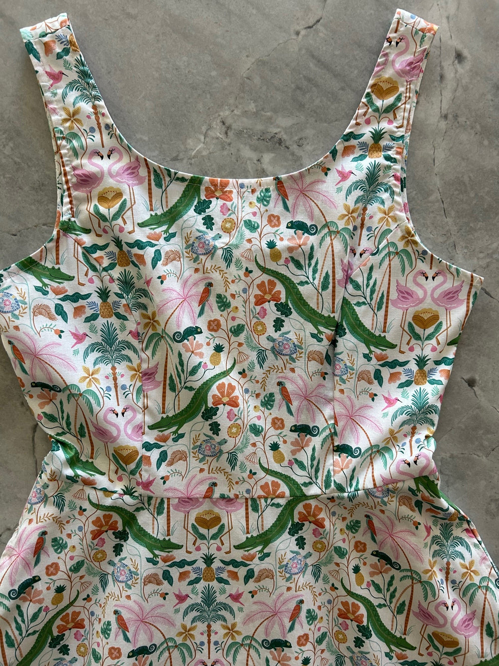Tropical Skater Dress - Medium Only, 1 Left! from KADOU Boutique