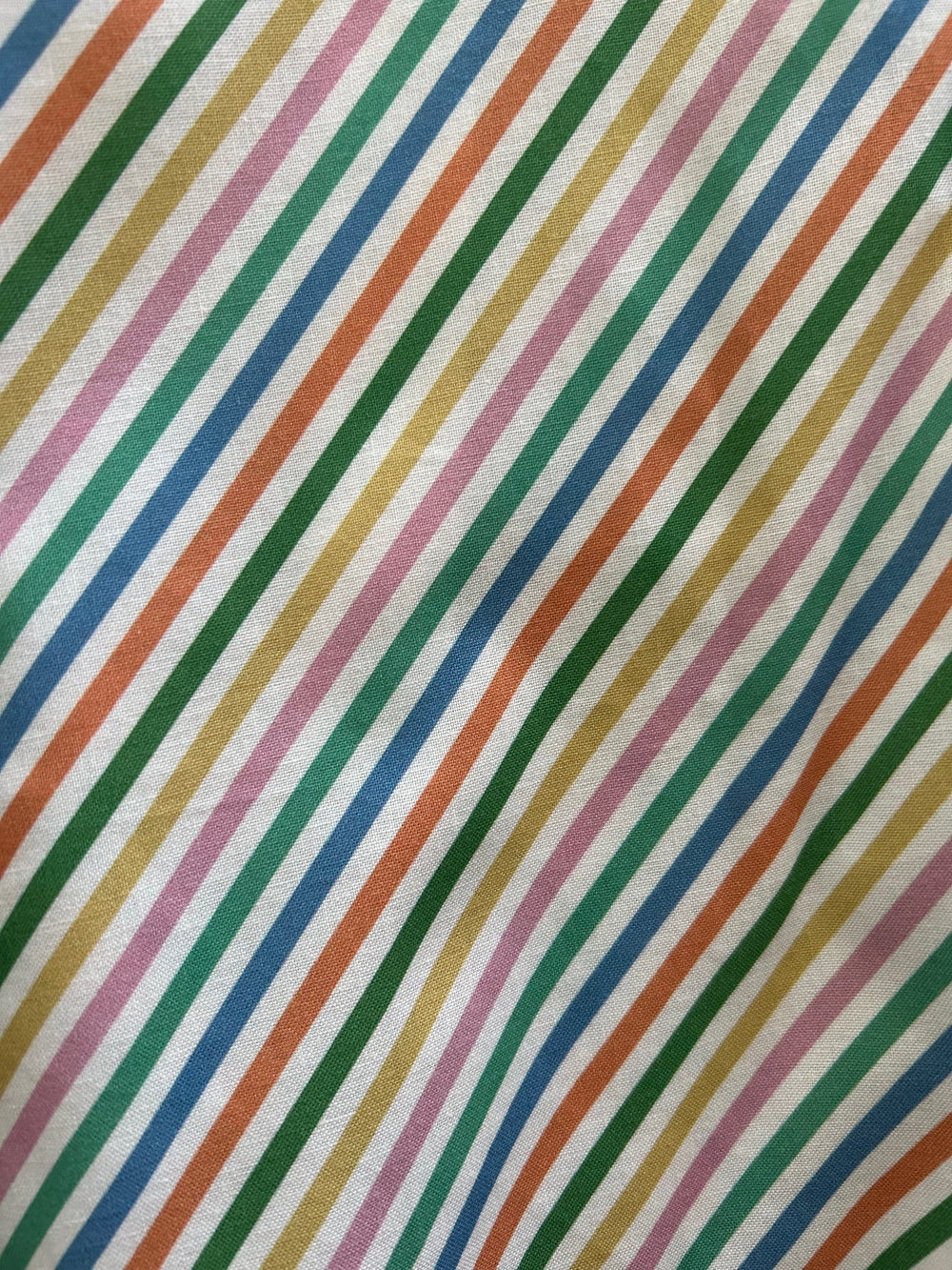 Rainbow Stripe Skater Skirt from KADOU Boutique