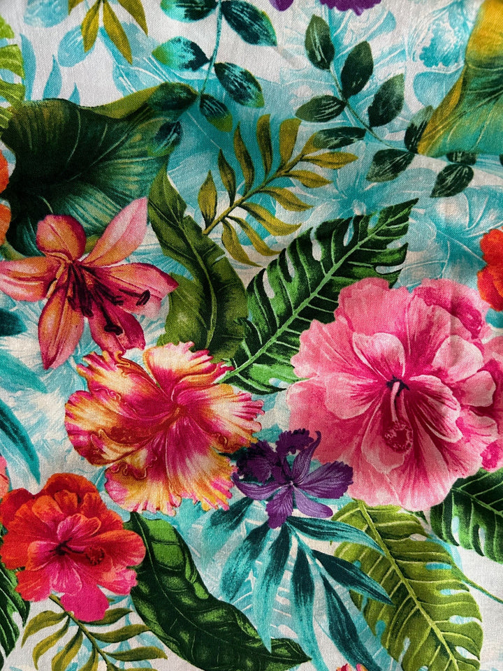 Tropical Fit &amp; Flare Dress