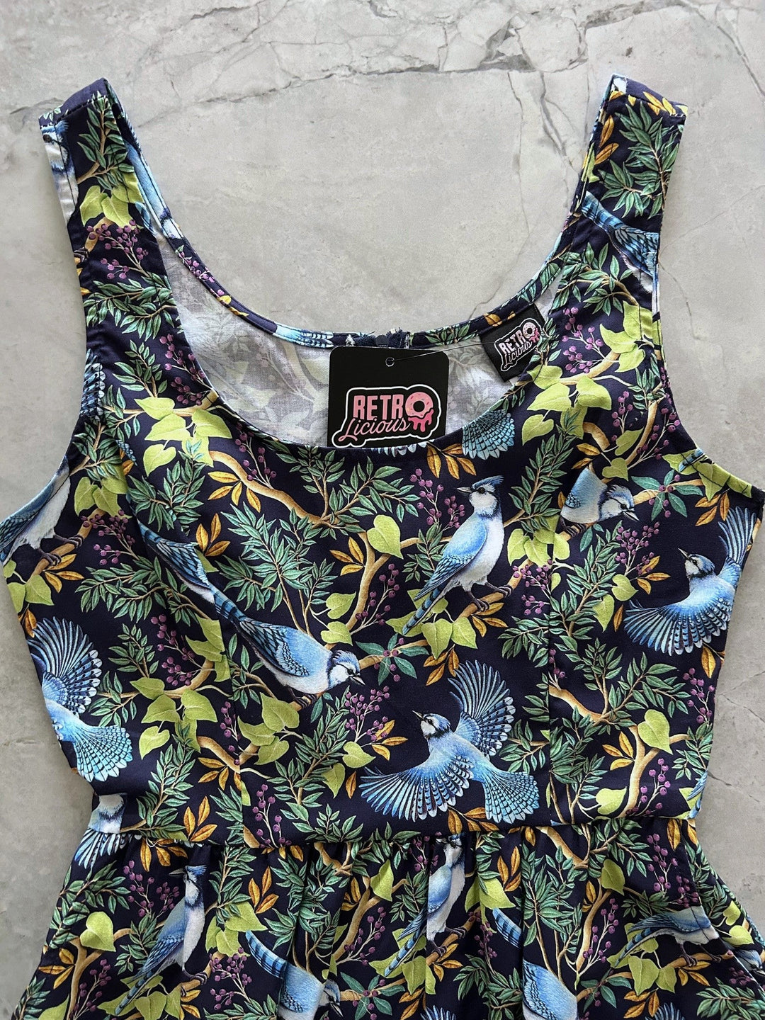 Birds Fit &amp; Flare Dress from KADOU Boutique