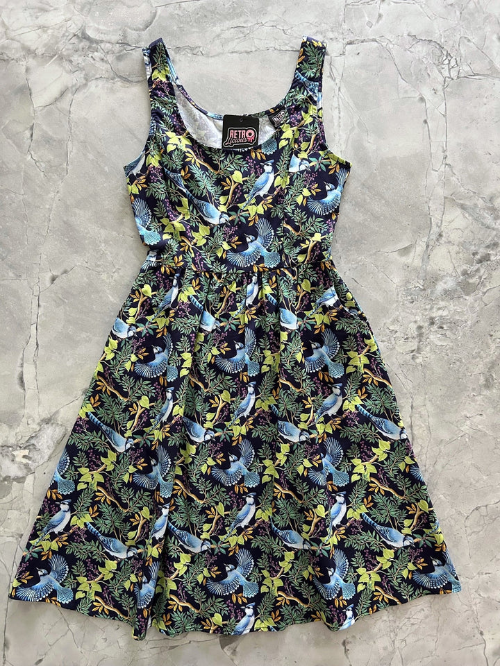 Birds Fit &amp; Flare Dress