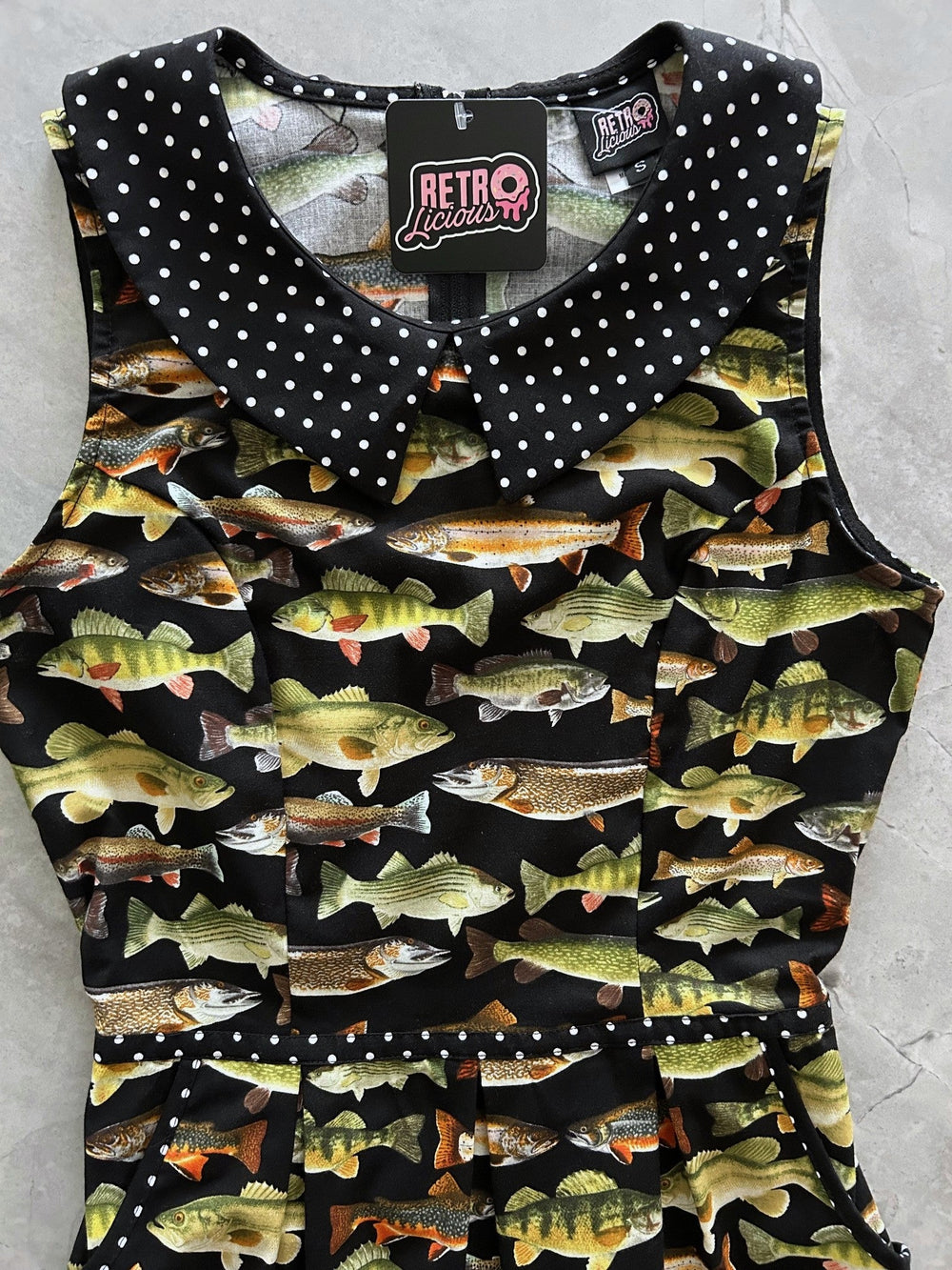 Fish Collared Dress from KADOU Boutique
