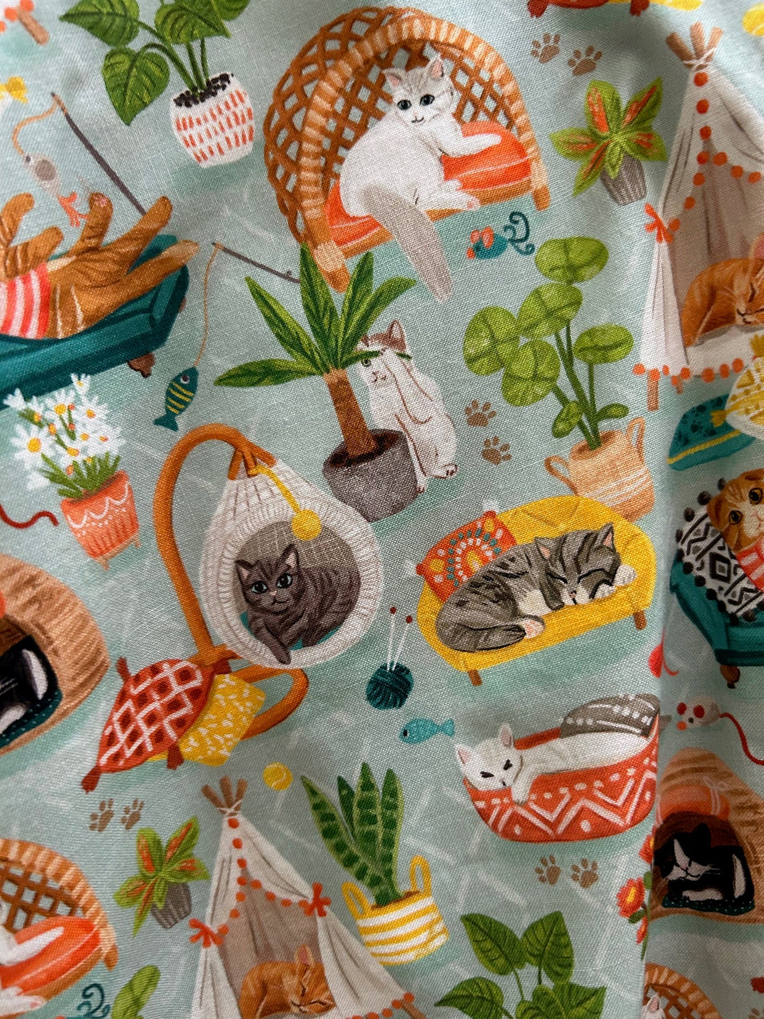 Cats &amp; Plants Skater Skirt from KADOU Boutique