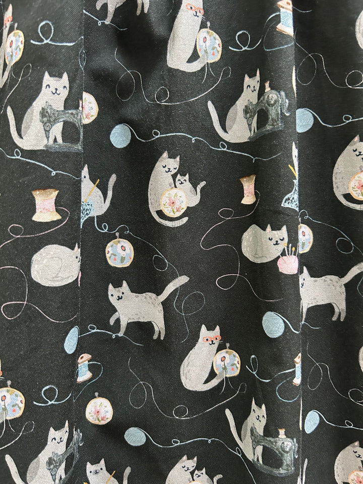 Cats and Yarn Fit &amp; Flare Dress