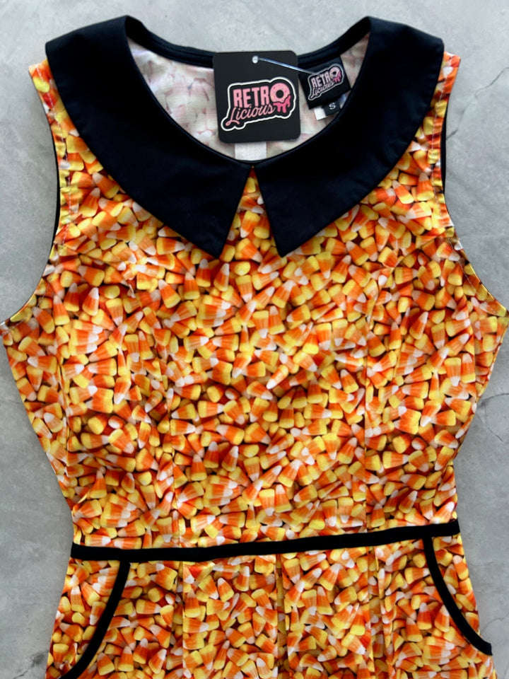 Candy Corn Collared Dress - Xs Only from KADOU Boutique
