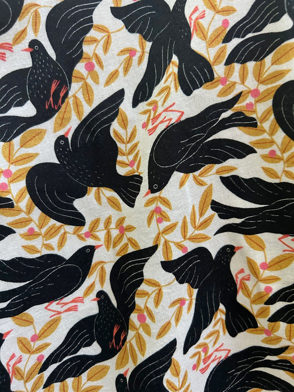 Birds Skater Skirt from KADOU Boutique