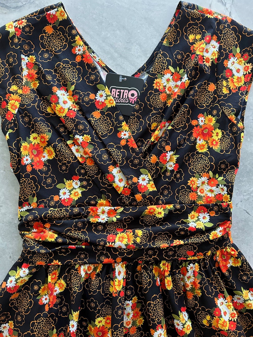 Vintage Floral Greta Dress - Xs Only, 1 Left! from KADOU Boutique