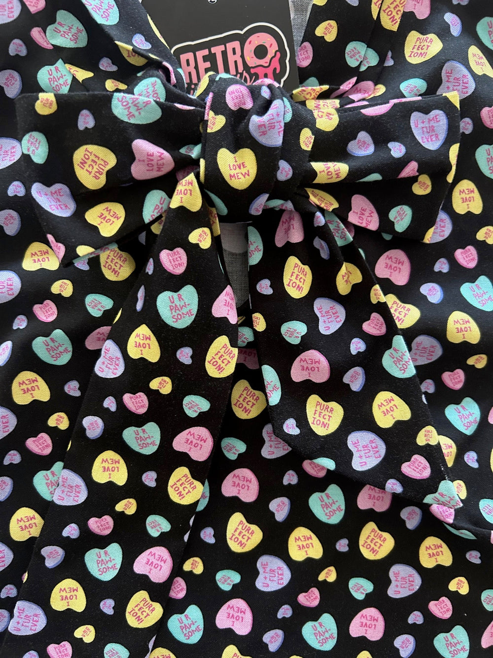 Conversation Hearts Bow Top from KADOU Boutique