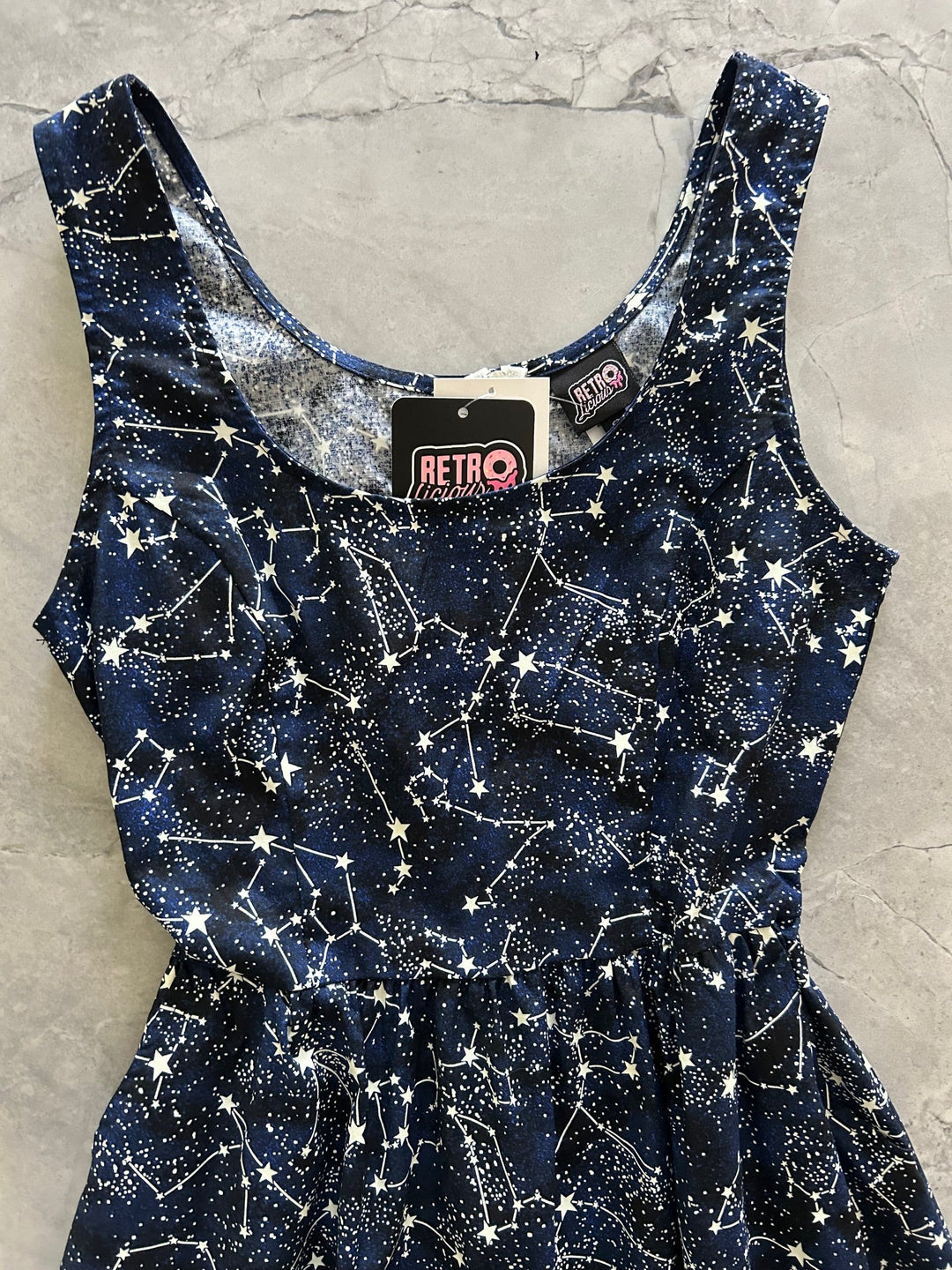 Glow in the Dark Constellations Fit &amp; Flare Dress