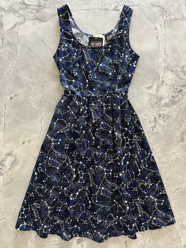 Glow in the Dark Constellations Fit &amp; Flare Dress
