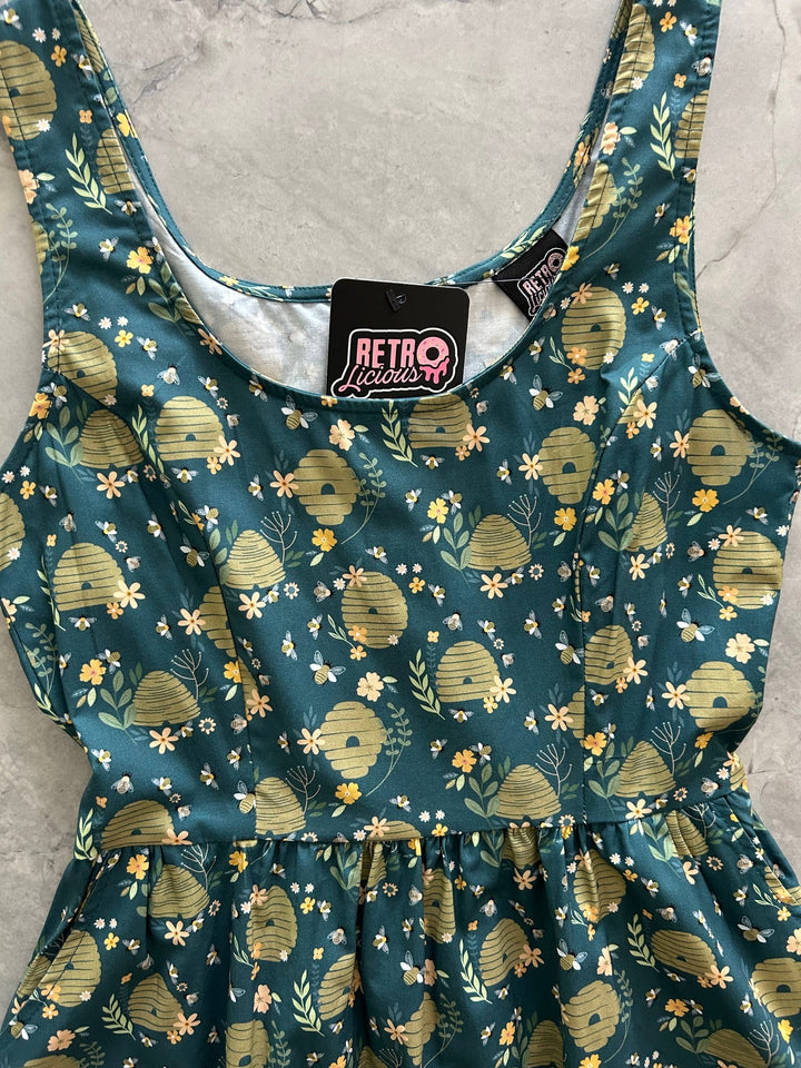 Beehive Fit &amp; Flare Dress