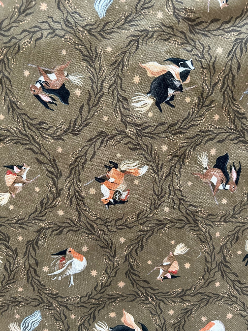 Witchy Animals Midi Dress from KADOU Boutique