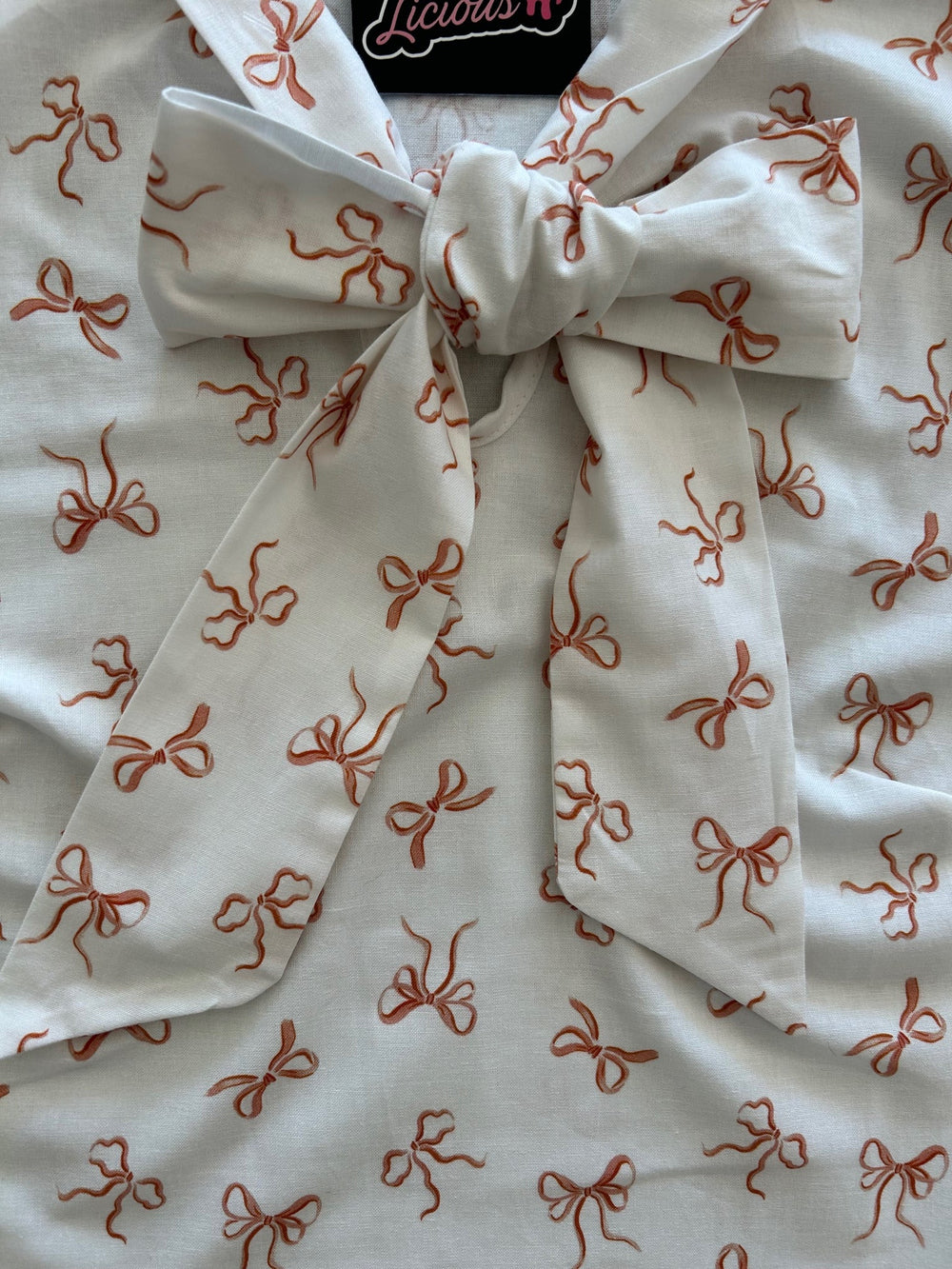 Pink Bows Bow Top from KADOU Boutique