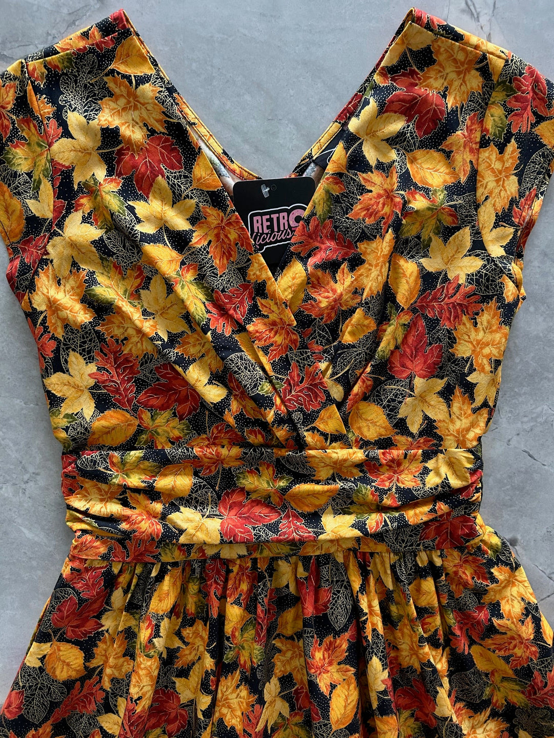 Leaves Greta Dress - Medium Only, 1 Left! from KADOU Boutique