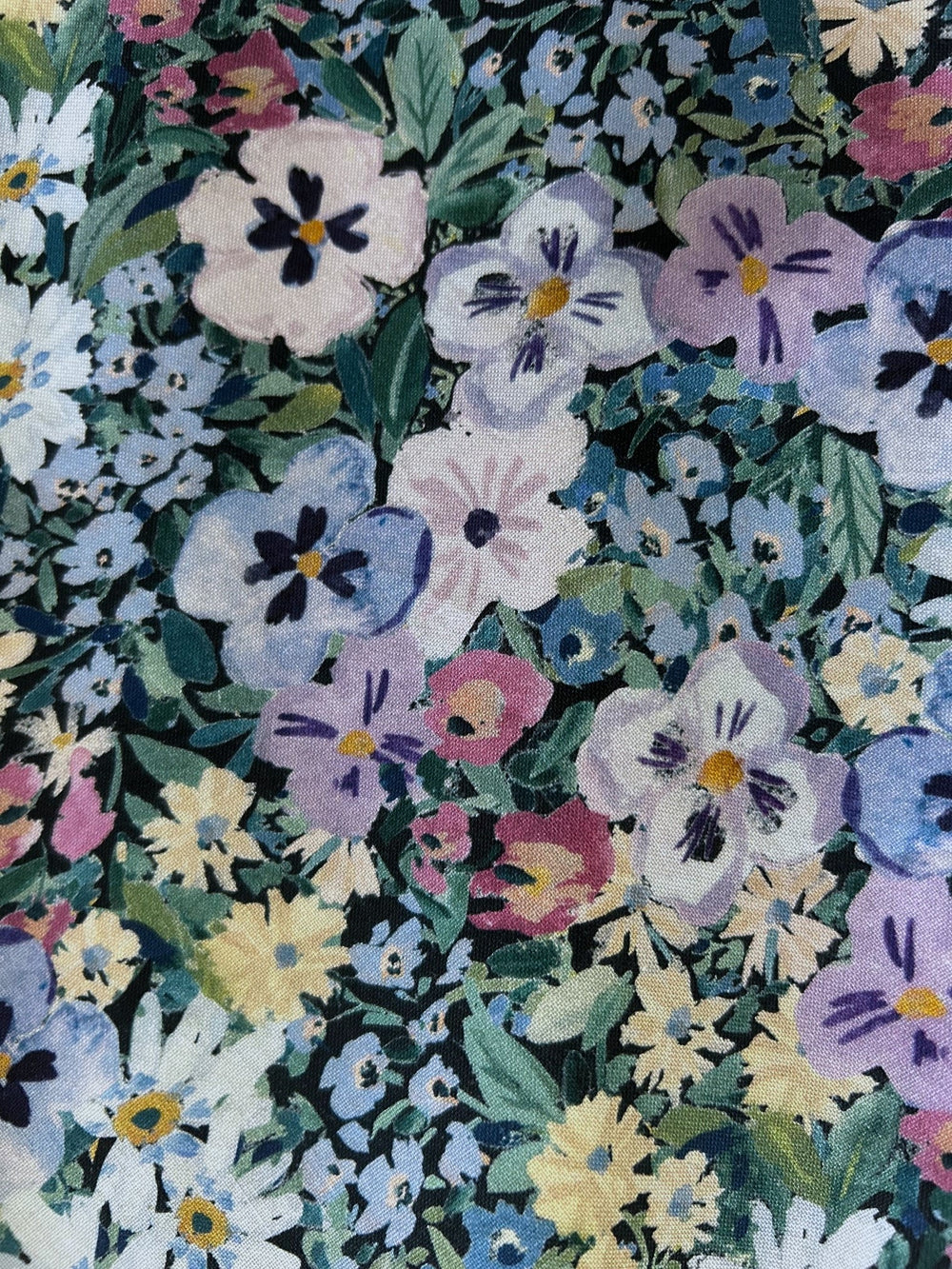 Painted Floral Vintage Dress from KADOU Boutique
