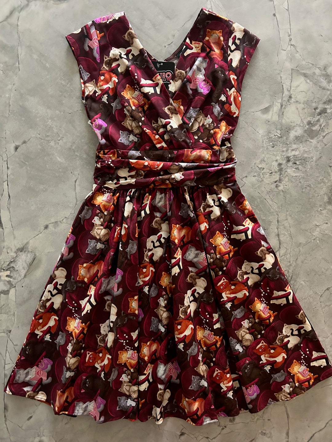 Movie Theater Cats Greta Dress from KADOU Boutique