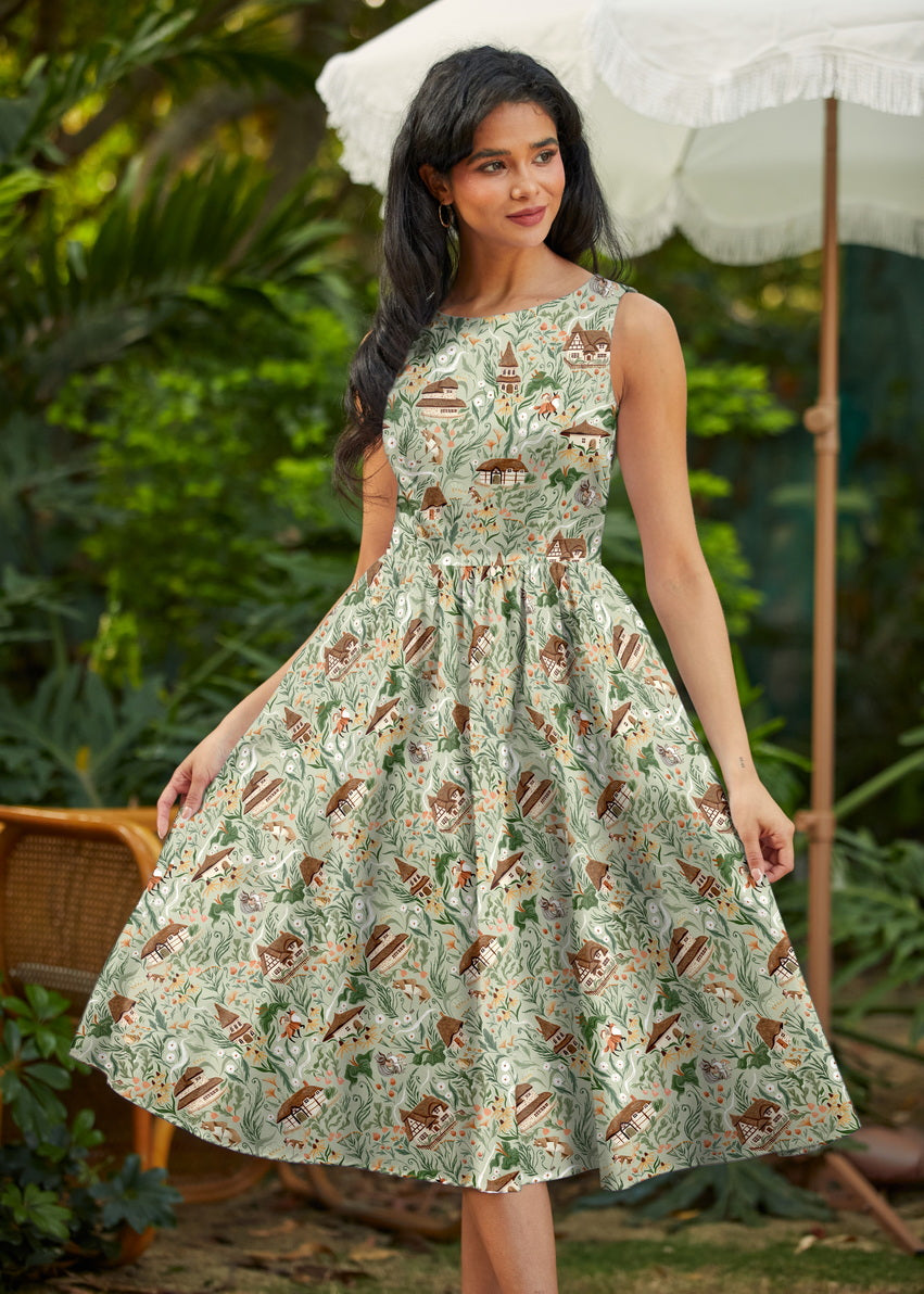 Cottage Tales Midi Dress from KADOU Boutique
