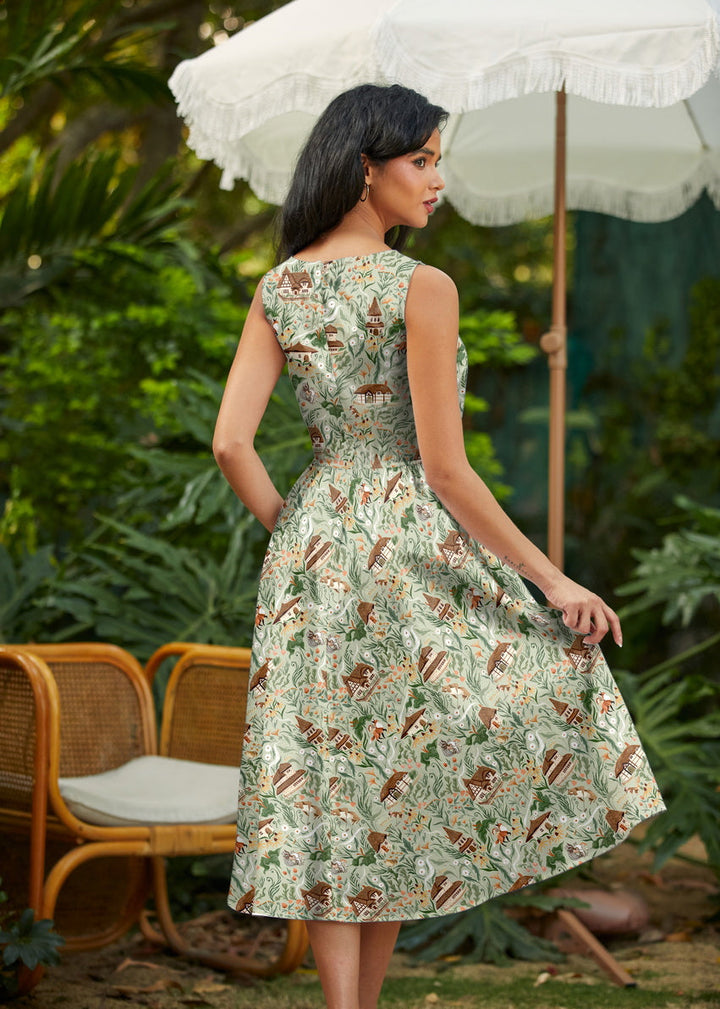 Cottage Tales Midi Dress from KADOU Boutique