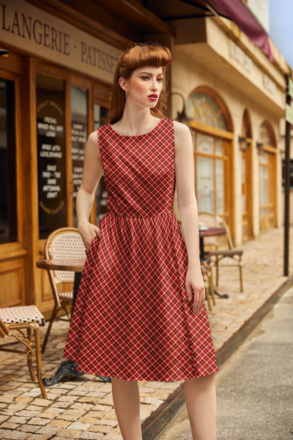 Plaid Vintage Dress from KADOU Boutique