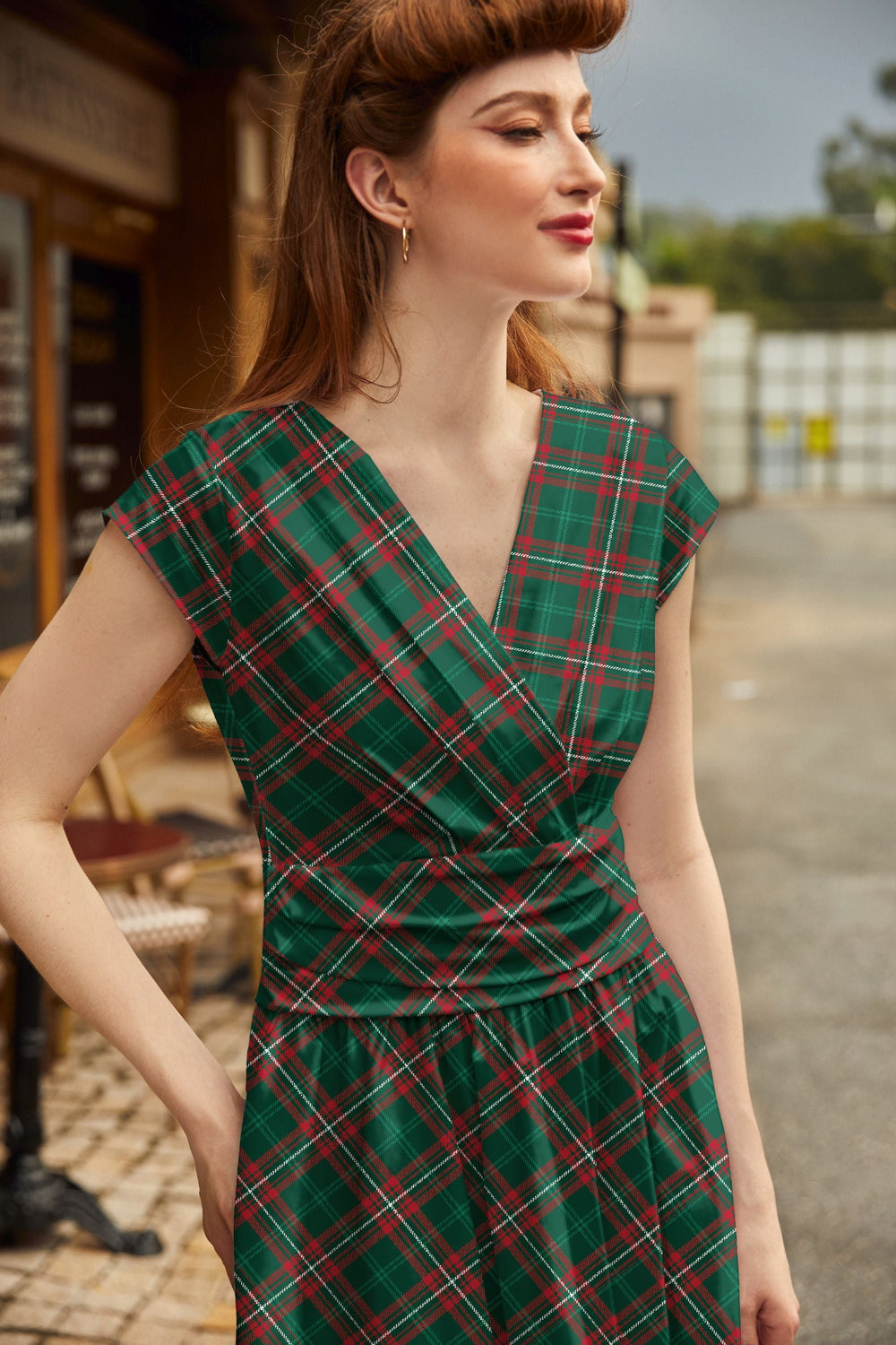 Plaid Greta Dress - Plus Sizes Only from KADOU Boutique