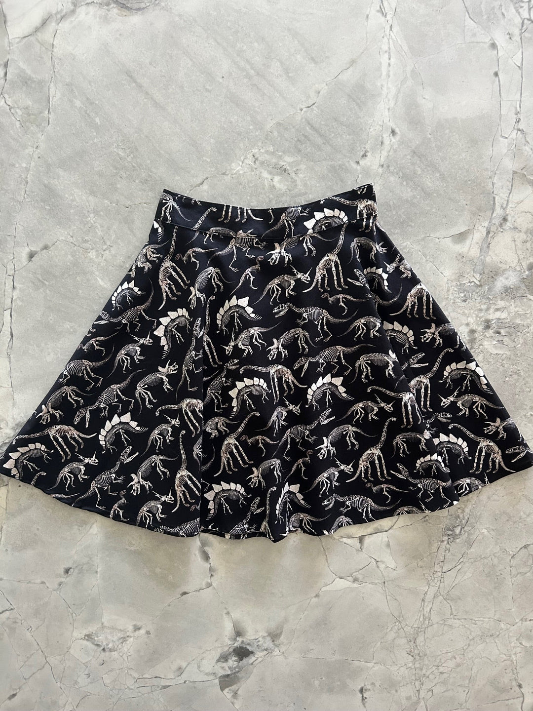 Dino Bones Skater Skirt from KADOU Boutique