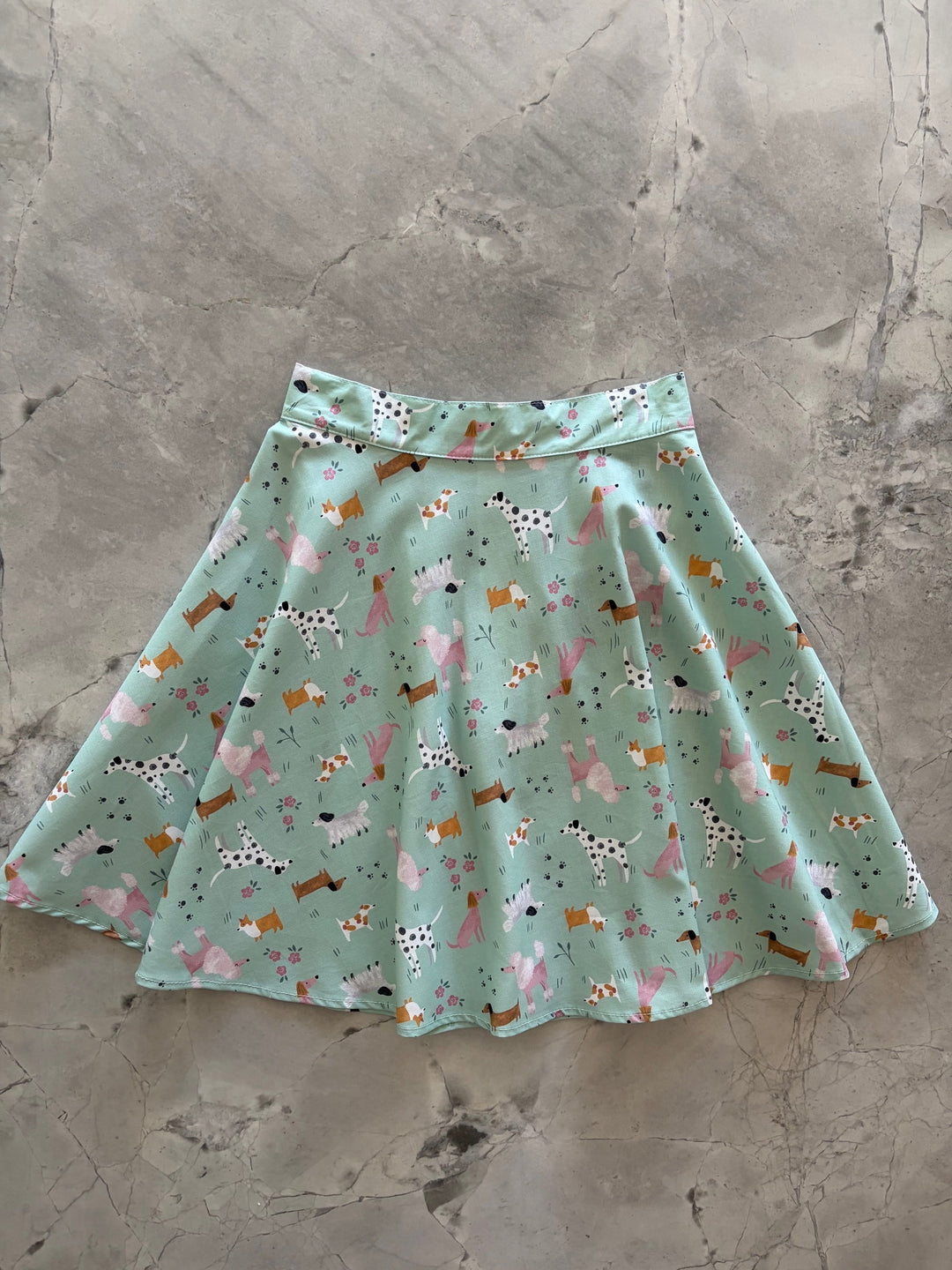 Dogs Skater Skirt from KADOU Boutique