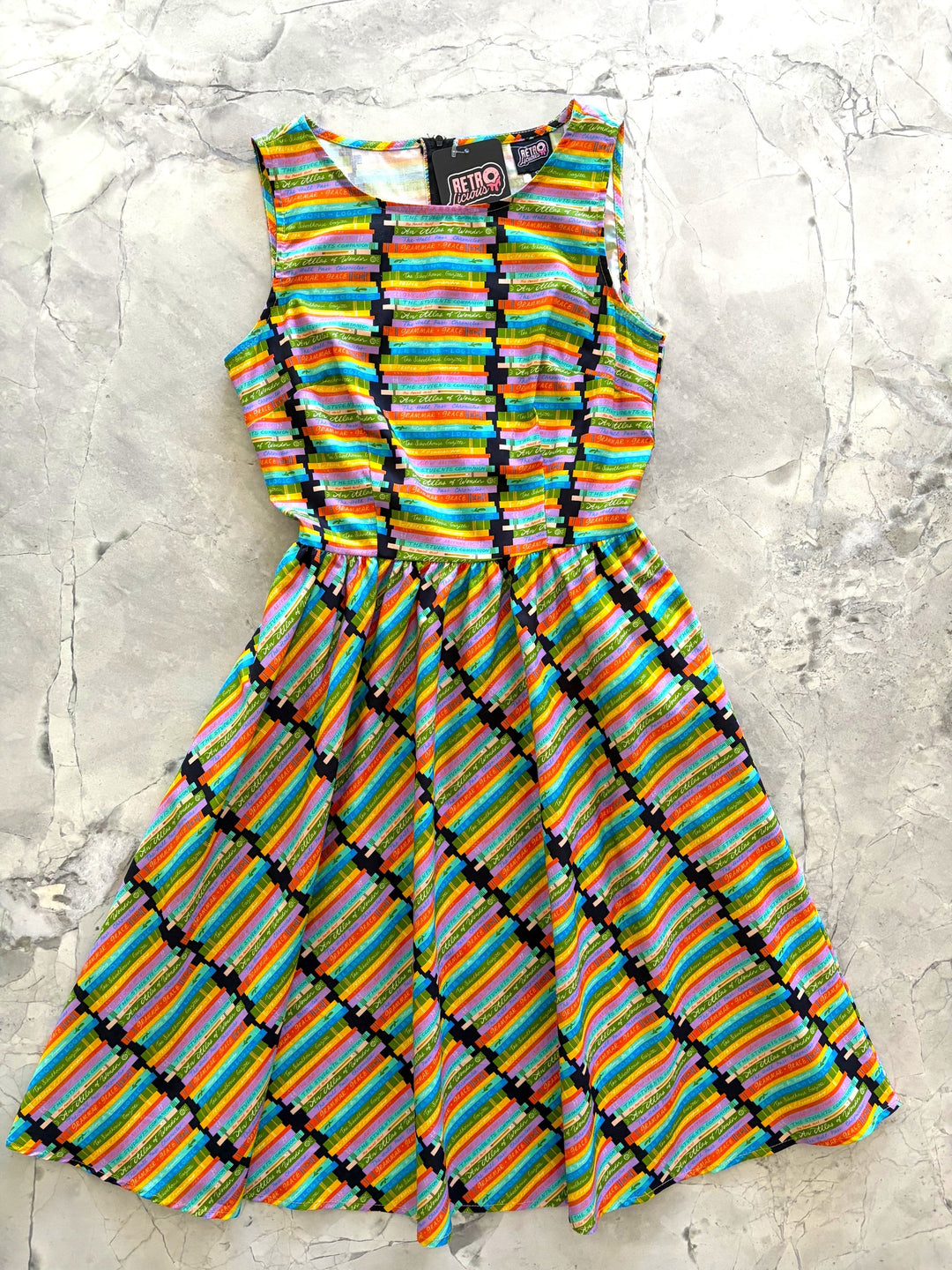 Book Stacks Vintage Dress