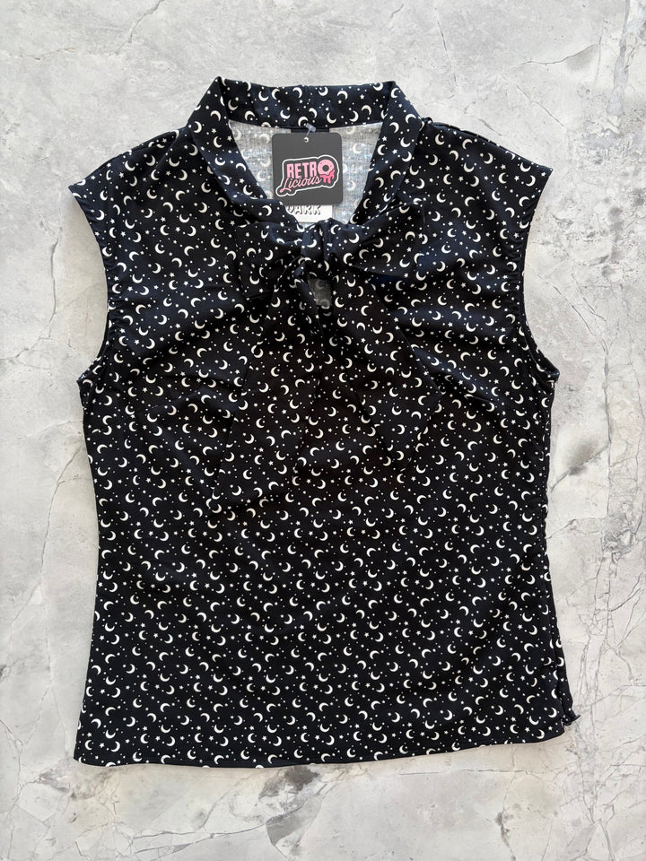 Glow in the Dark Moons &amp; Stars Bow Top