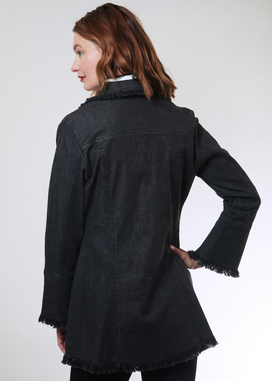 Park Slope Denim Jacket Black from KADOU Boutique