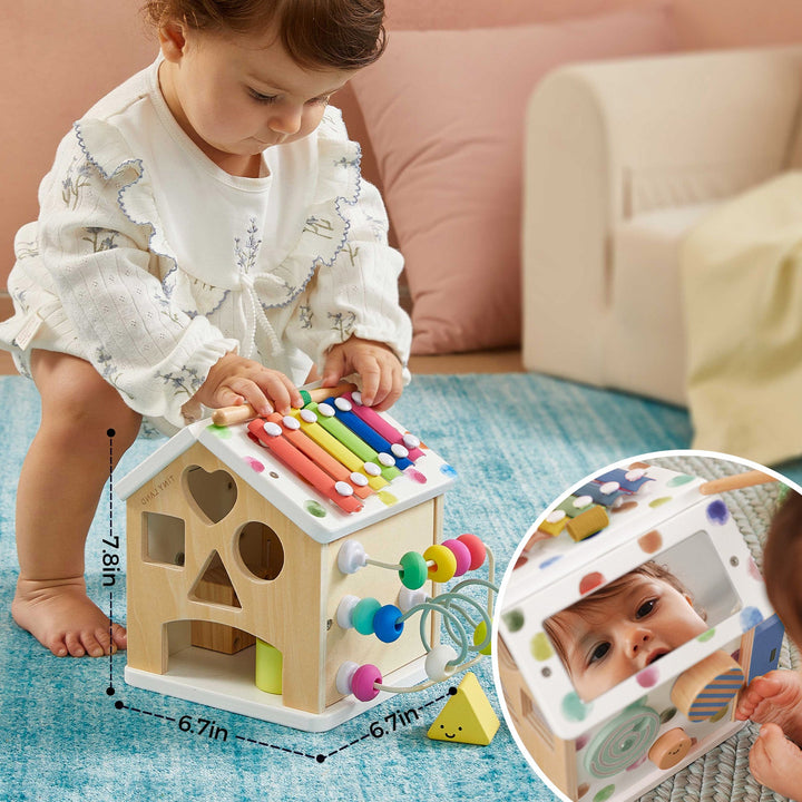 Brain &amp; Hands Playset — Montessori Box (4–6 Months) + Activity Cube