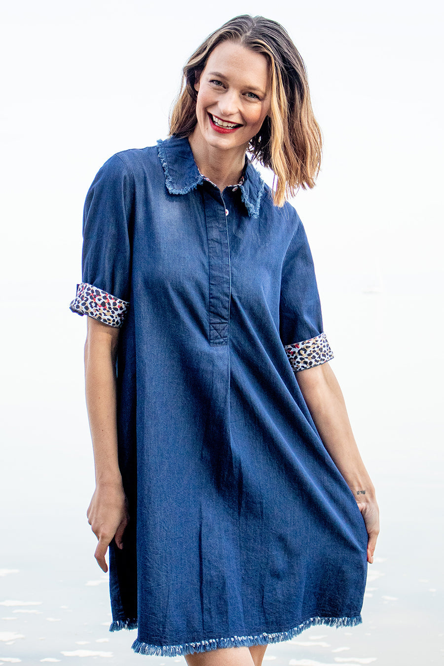 Hyannis Dress Denim from KADOU Boutique