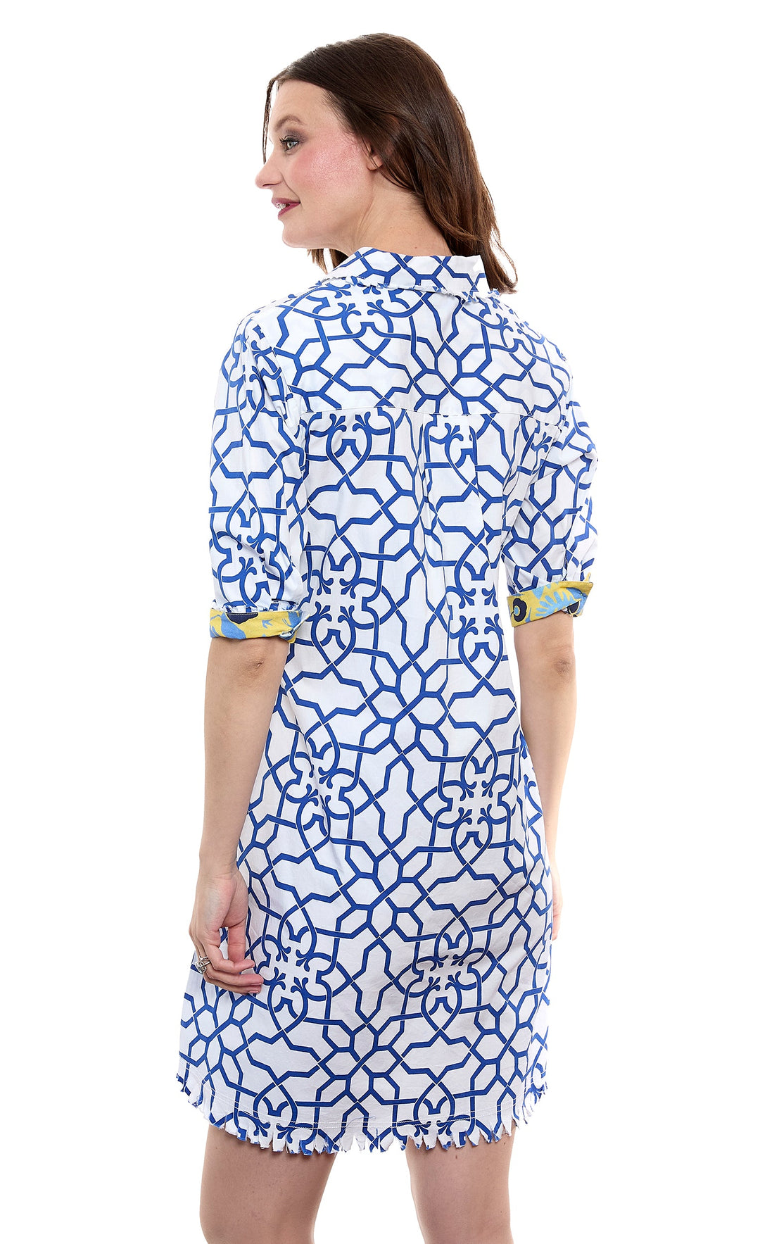 Chatham Navy White Geo Print