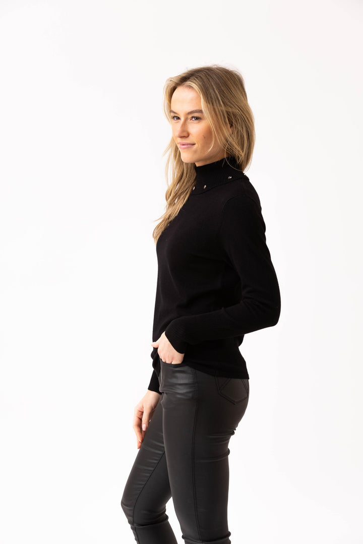 Ribbed Turtleneck Sweater