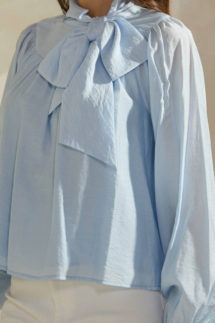 Bow-Tie Neck Blouse