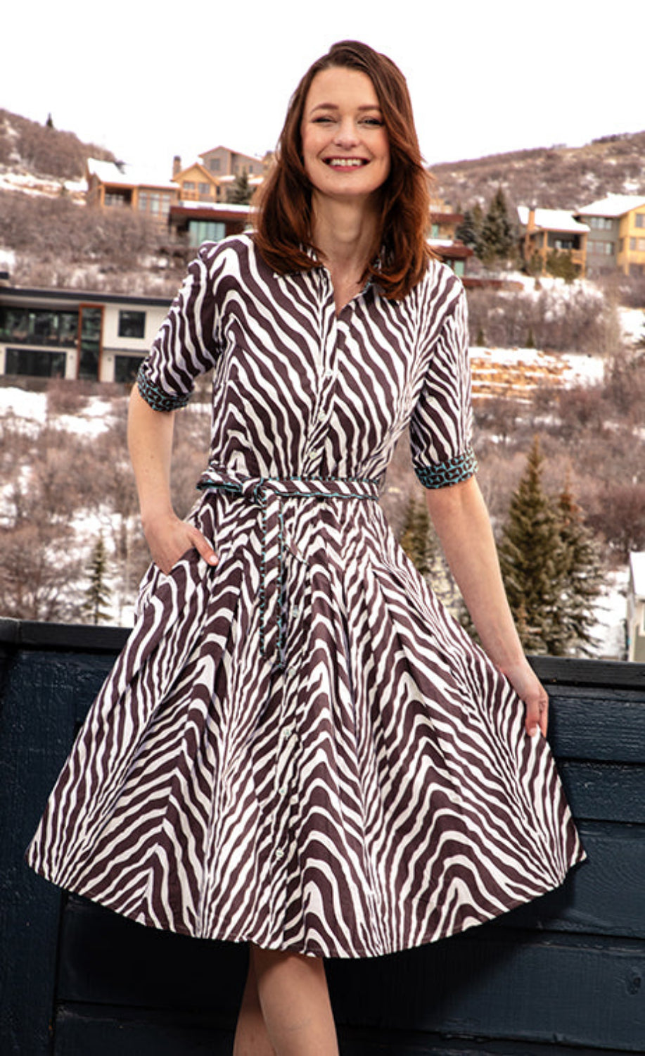Mrs. Maisel Chocolate Zebra Print from KADOU Boutique