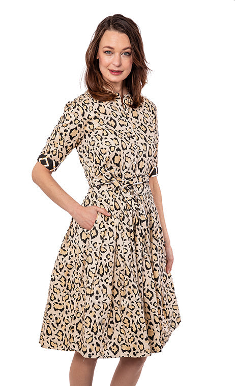 Mrs. Maisel Leopard Print Dress from KADOU Boutique