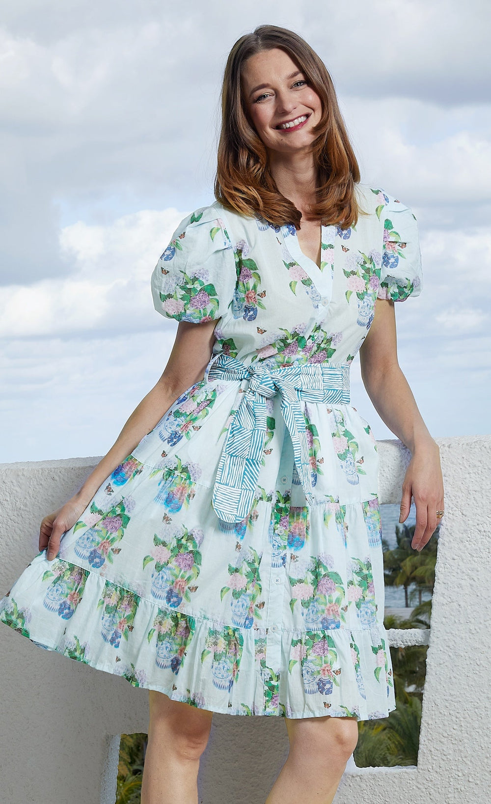 Litchfield Short Blue Hydrangeas from KADOU Boutique
