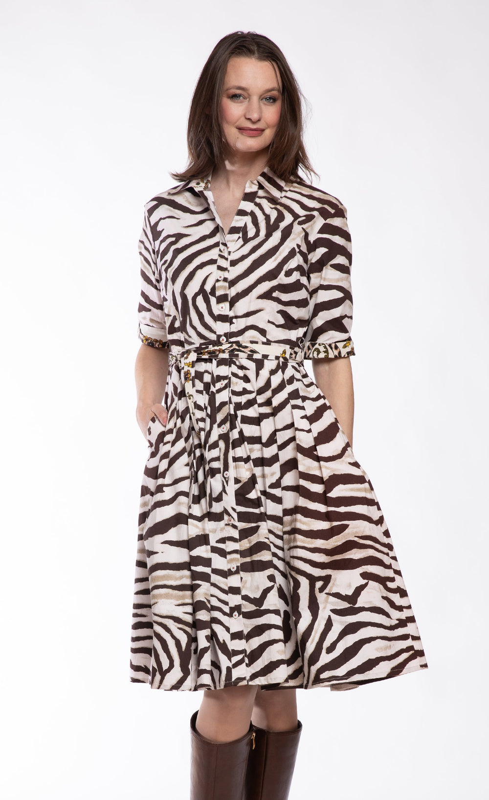 Mrs Maisel Dress Tiger Print from KADOU Boutique