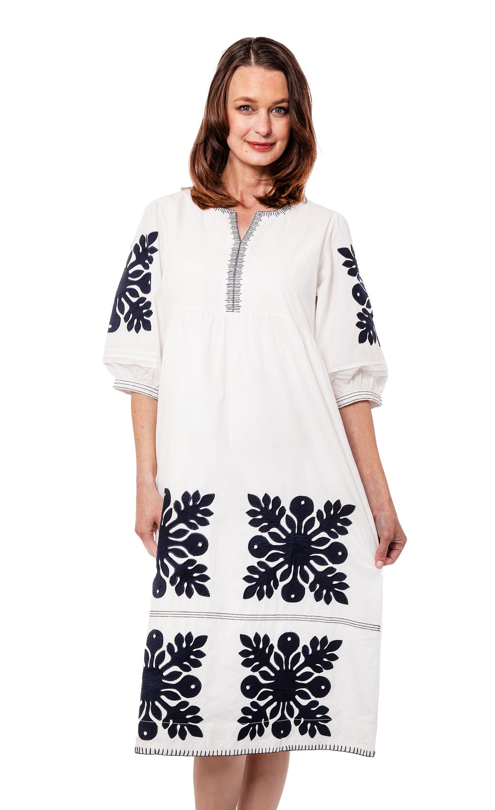 Black and White Applique Dress from KADOU Boutique