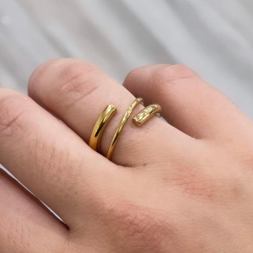 Kayden Gold Wrap Ring from KADOU Boutique