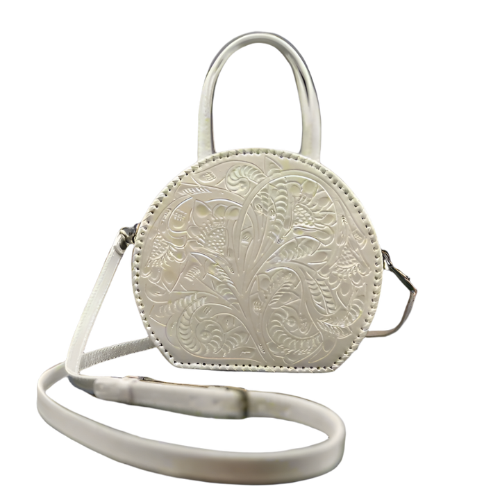 The Dixie | Hand-Tooled Leather Canteen Handbag