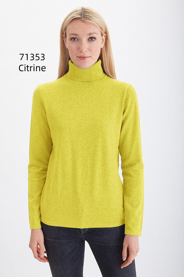 Pima Cotton Long Sleeve Turtleneck  