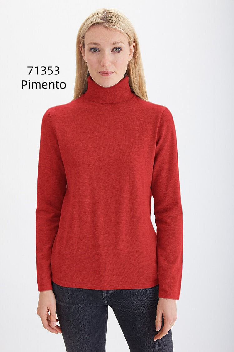 Pima Cotton Long Sleeve Turtleneck  