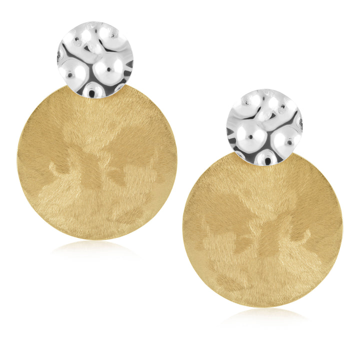 Noah Two Tone Statement Earring