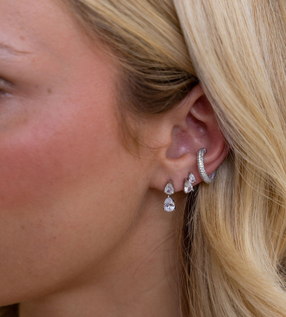 Harmony Mini Pear Studs from KADOU Boutique